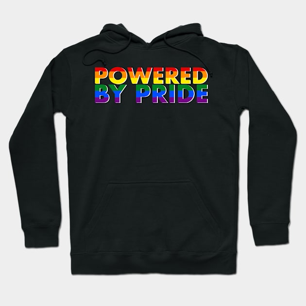 Powered by pride Hoodie by monicasareen